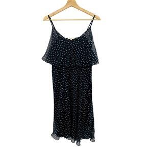 Goldhawk black Silk Ruffle Dress